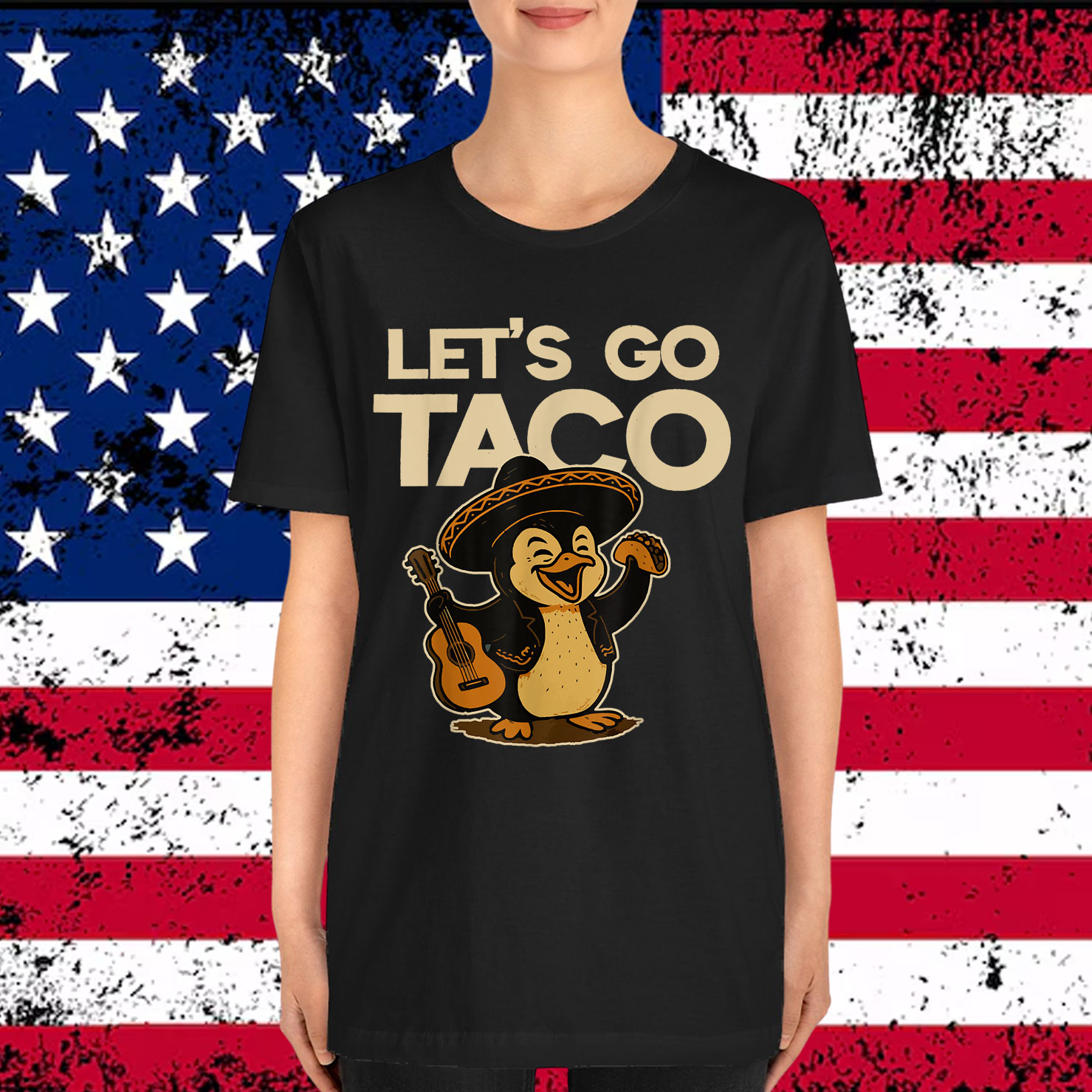 Let's Go Taco Funny Trump Always Chickens Out Mexican Shirt