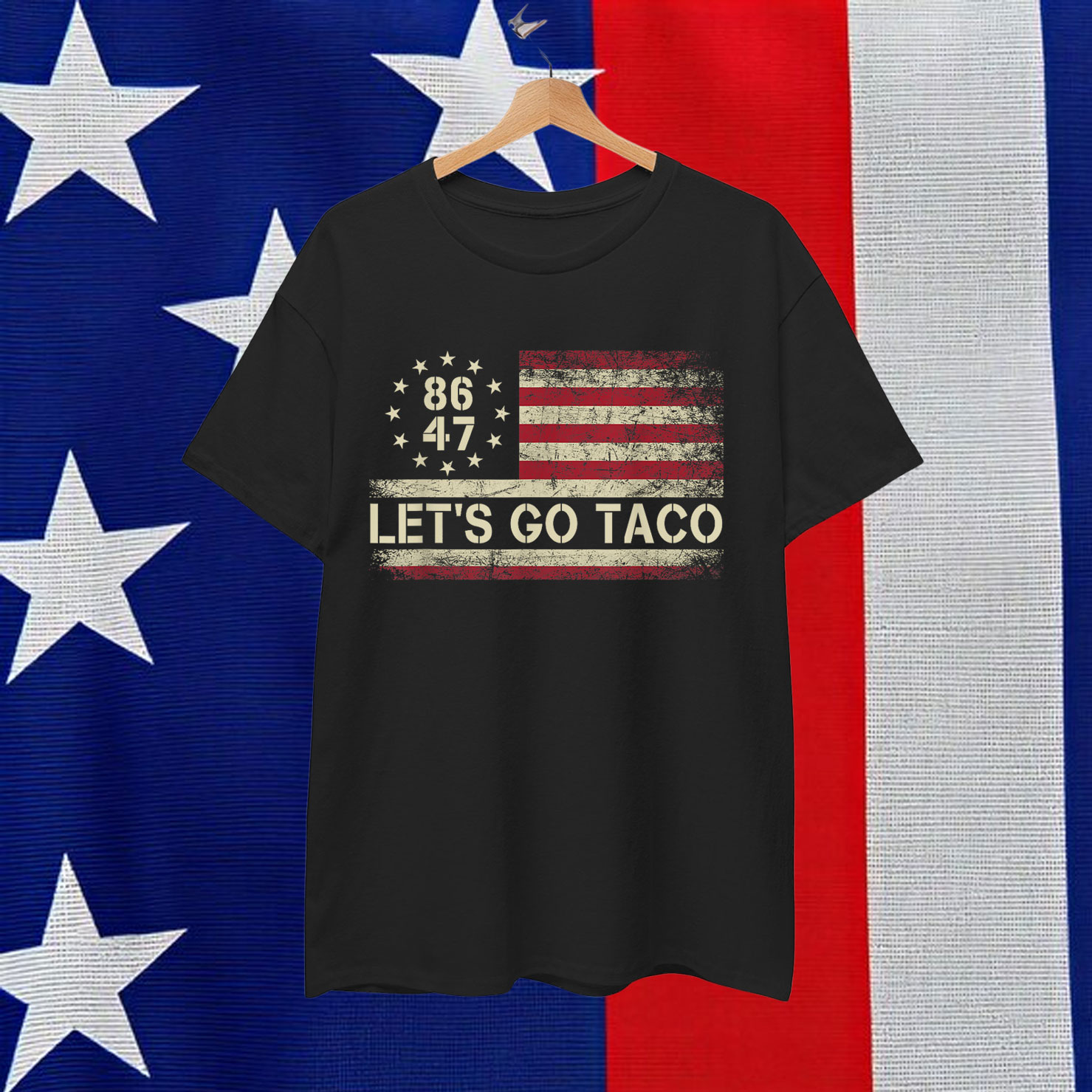 Let's Go Taco Funny Trump Always Chickens Out Shirt