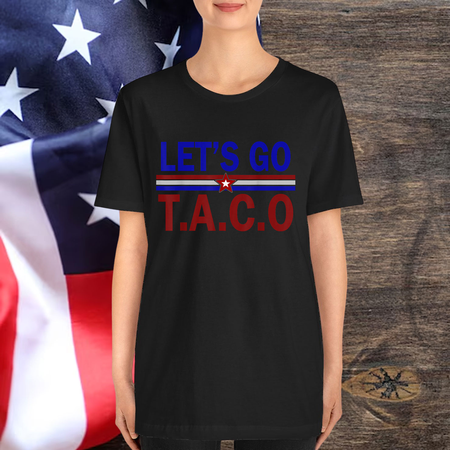Let's Go Taco Funny Trump Always Chickens Out Shirt