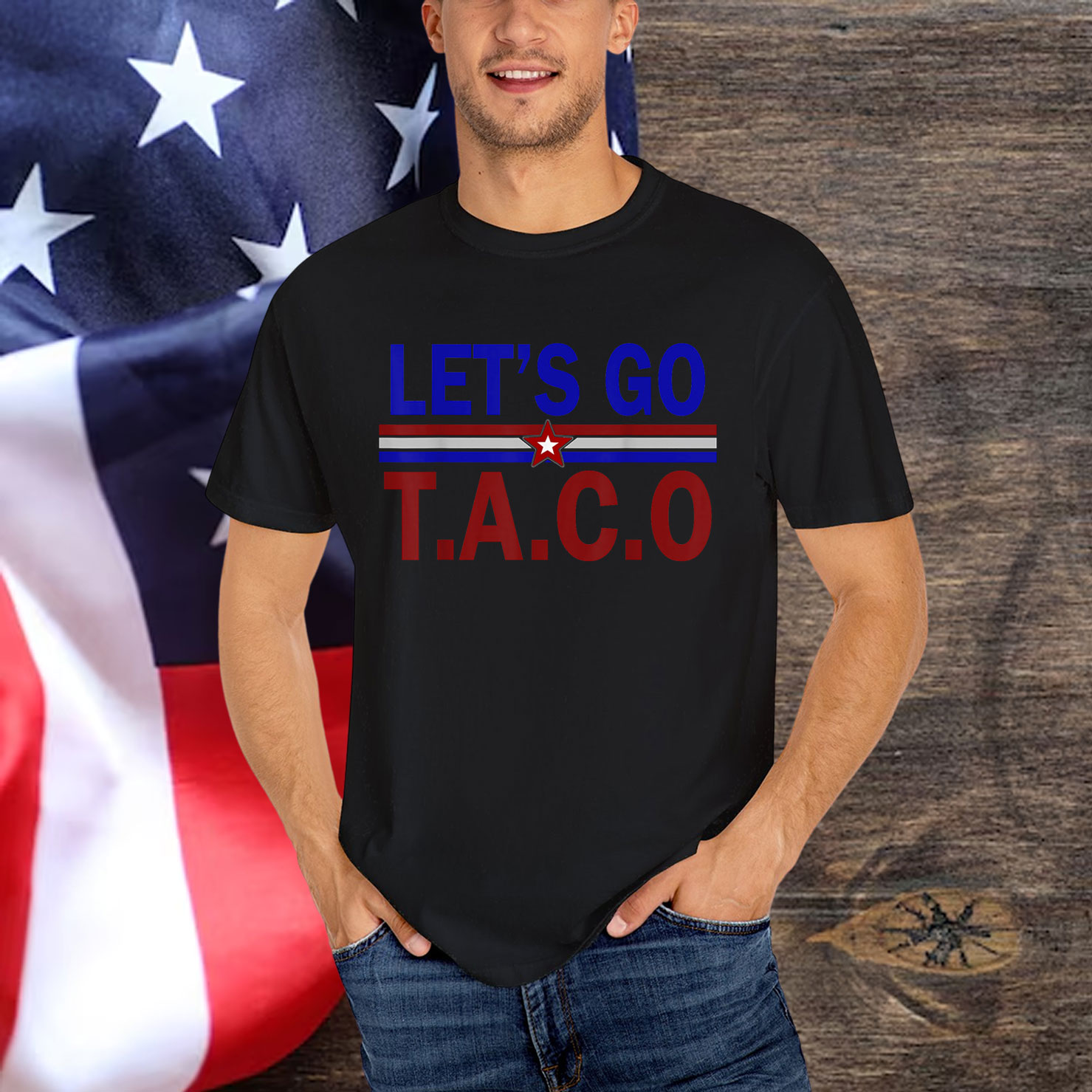 Let's Go Taco Funny Trump Always Chickens Out Shirt