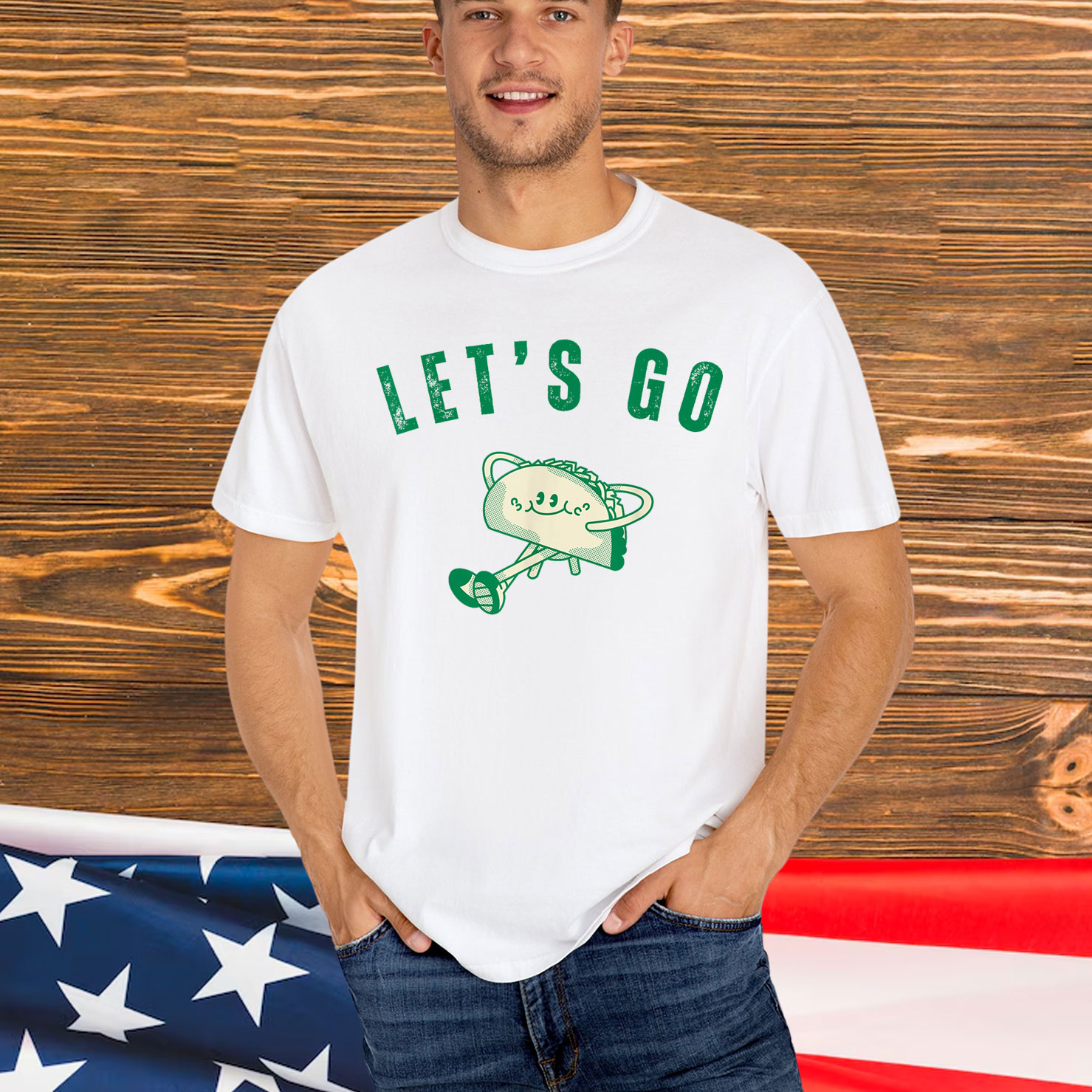 Let's Go Taco Funny Vintage Nostalgia Out Shirt