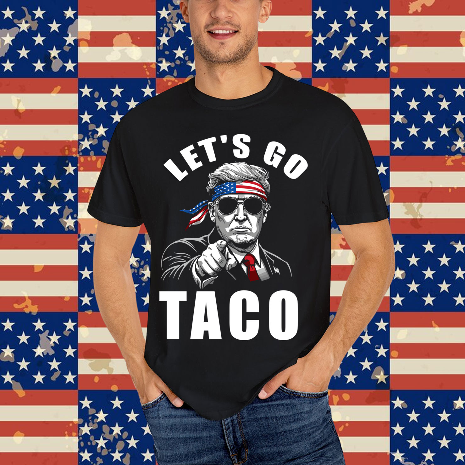 Let's Go Taco Funny Trump Always Chickens Out Pullover Shirt