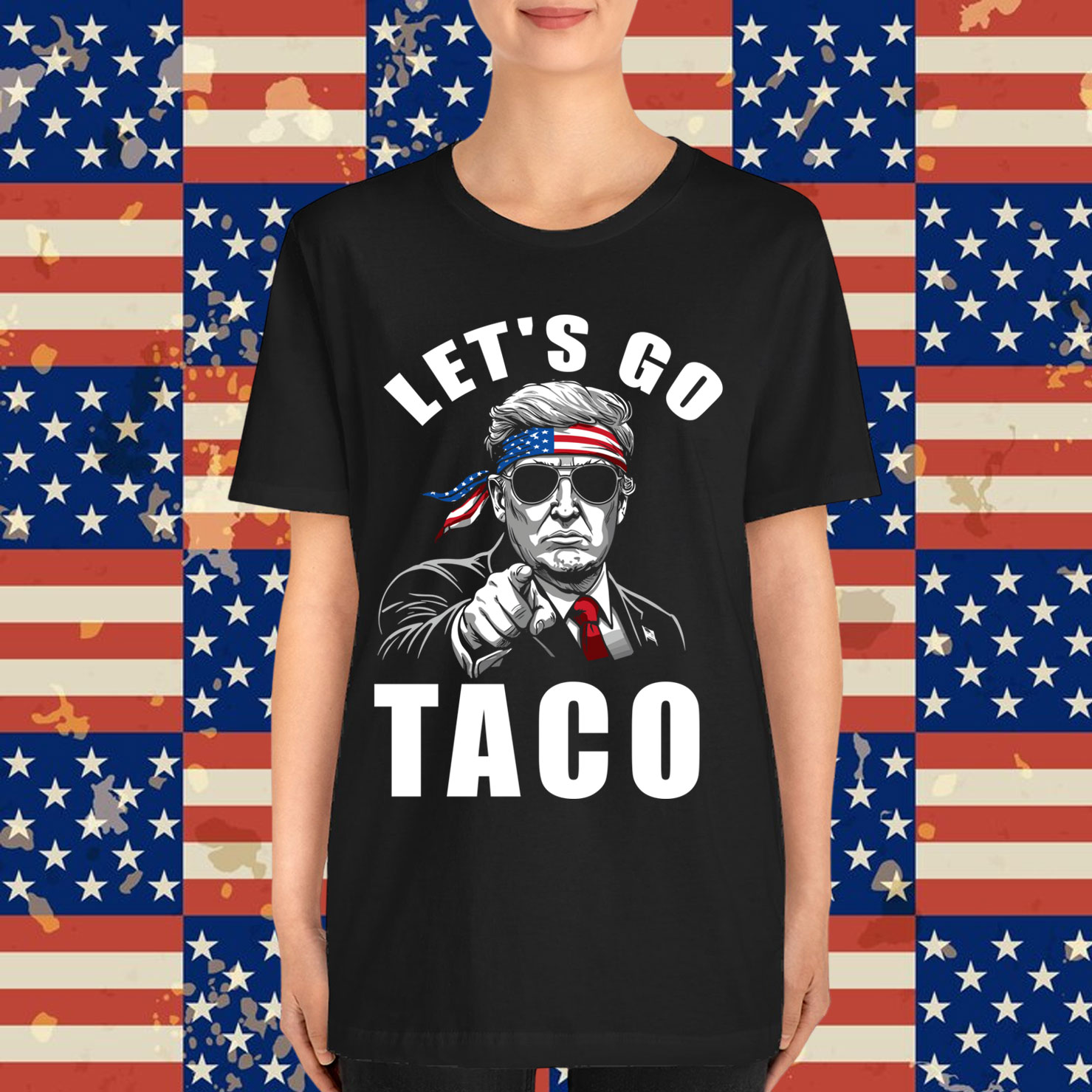 Let's Go Taco Funny Trump Always Chickens Out Pullover Shirt