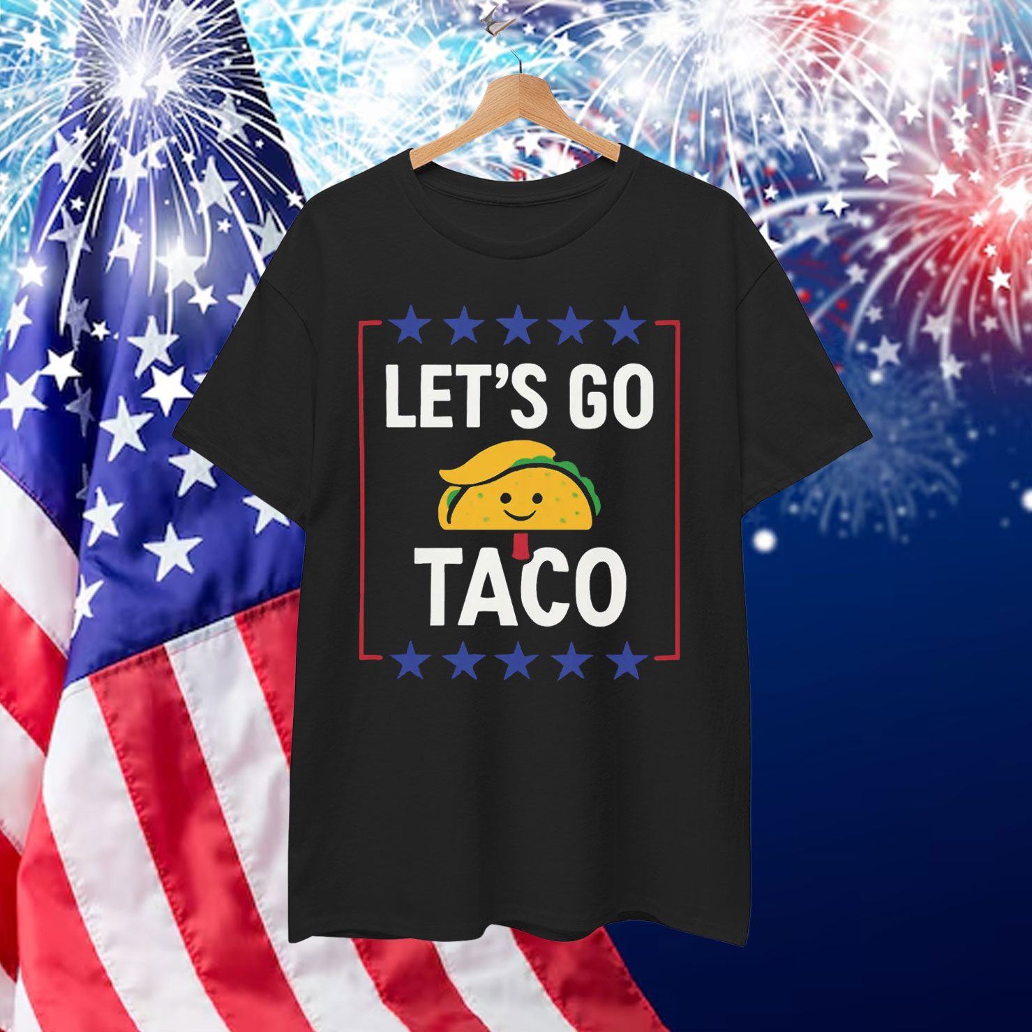 Let's Go Taco Trump Funny Always Chickens Tariffs Shirt
