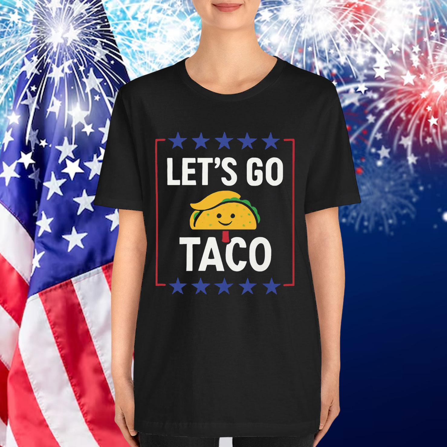 Let's Go Taco Trump Funny Always Chickens Tariffs Shirt