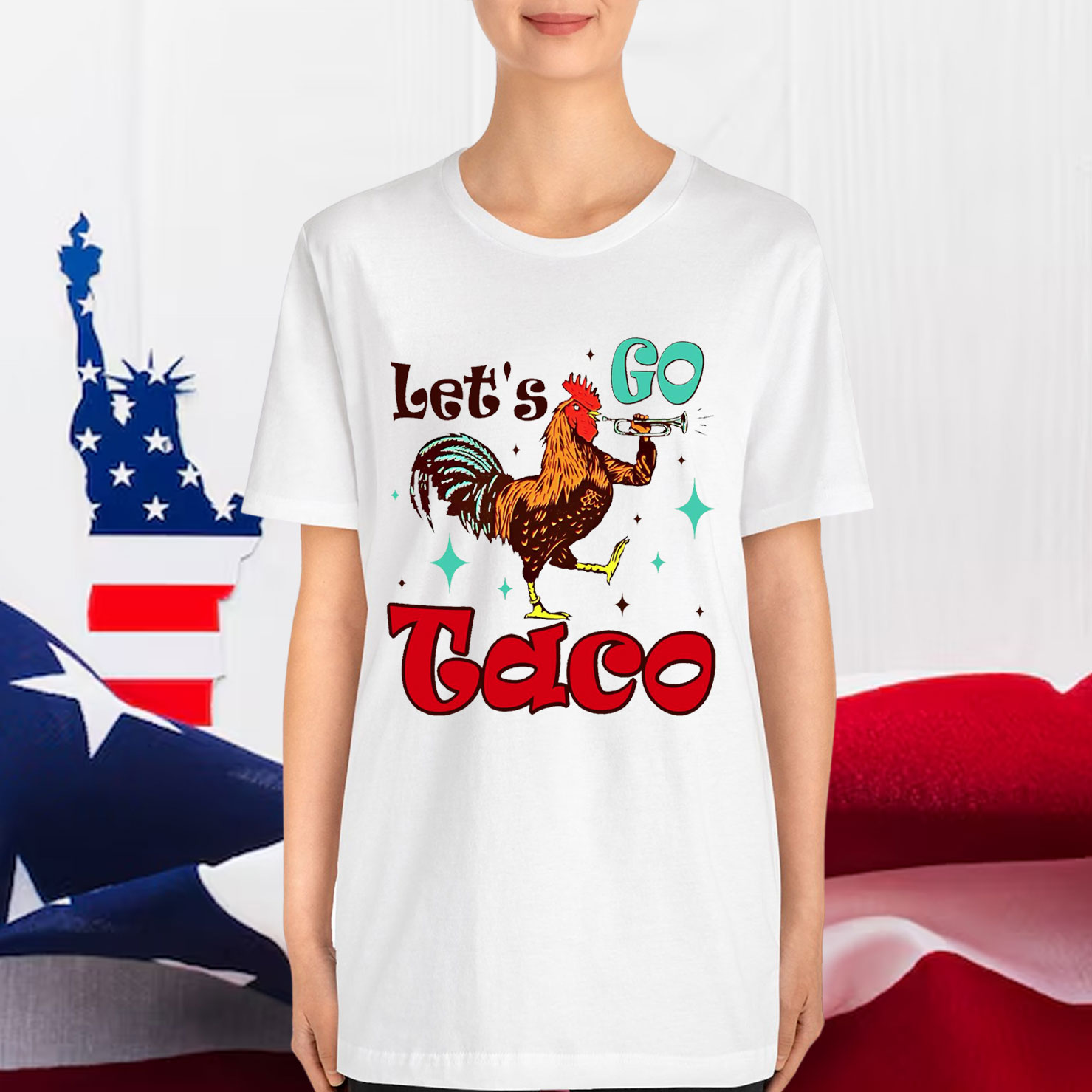 Let's Go Taco Trump 2025 Always Chickens Shirt