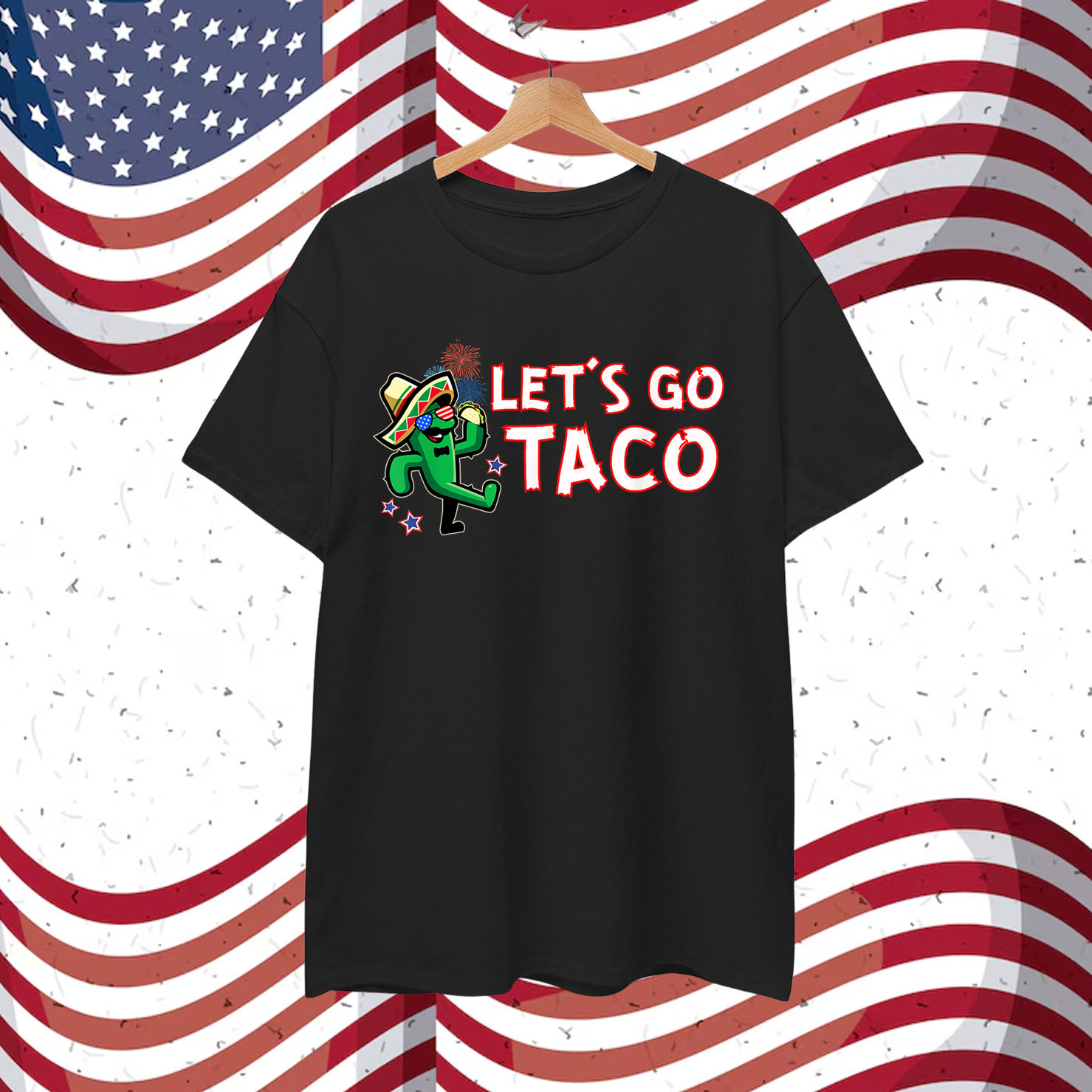 Let's Go Taco Trump Always Chickens Out Shirt
