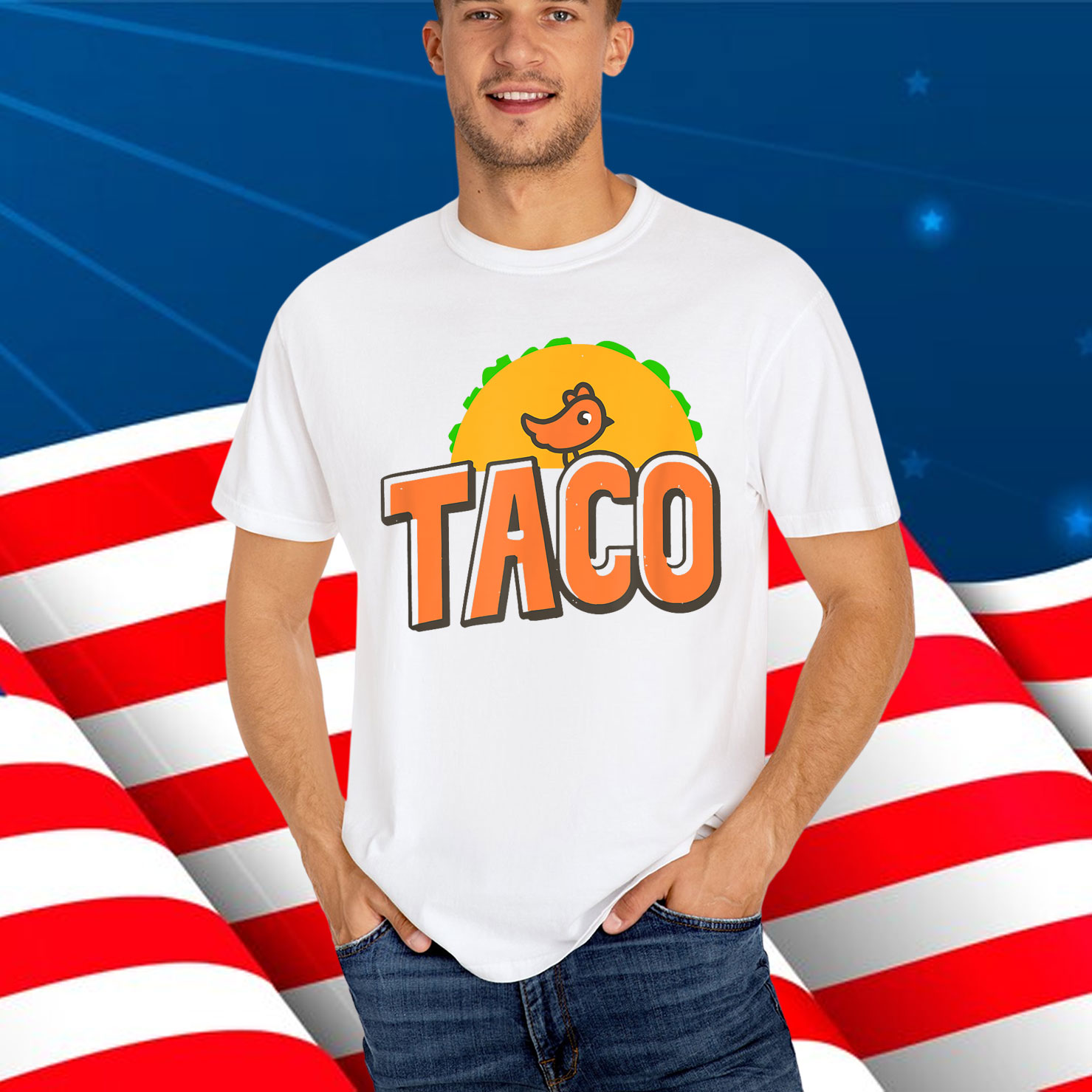 Funny Trump TACO Chicken Shirt