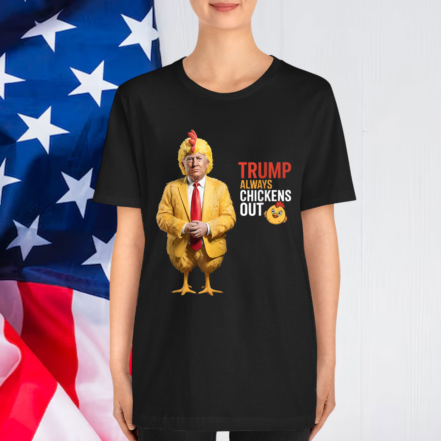 TACO Trump Always Chickens Out Funny Shirt
