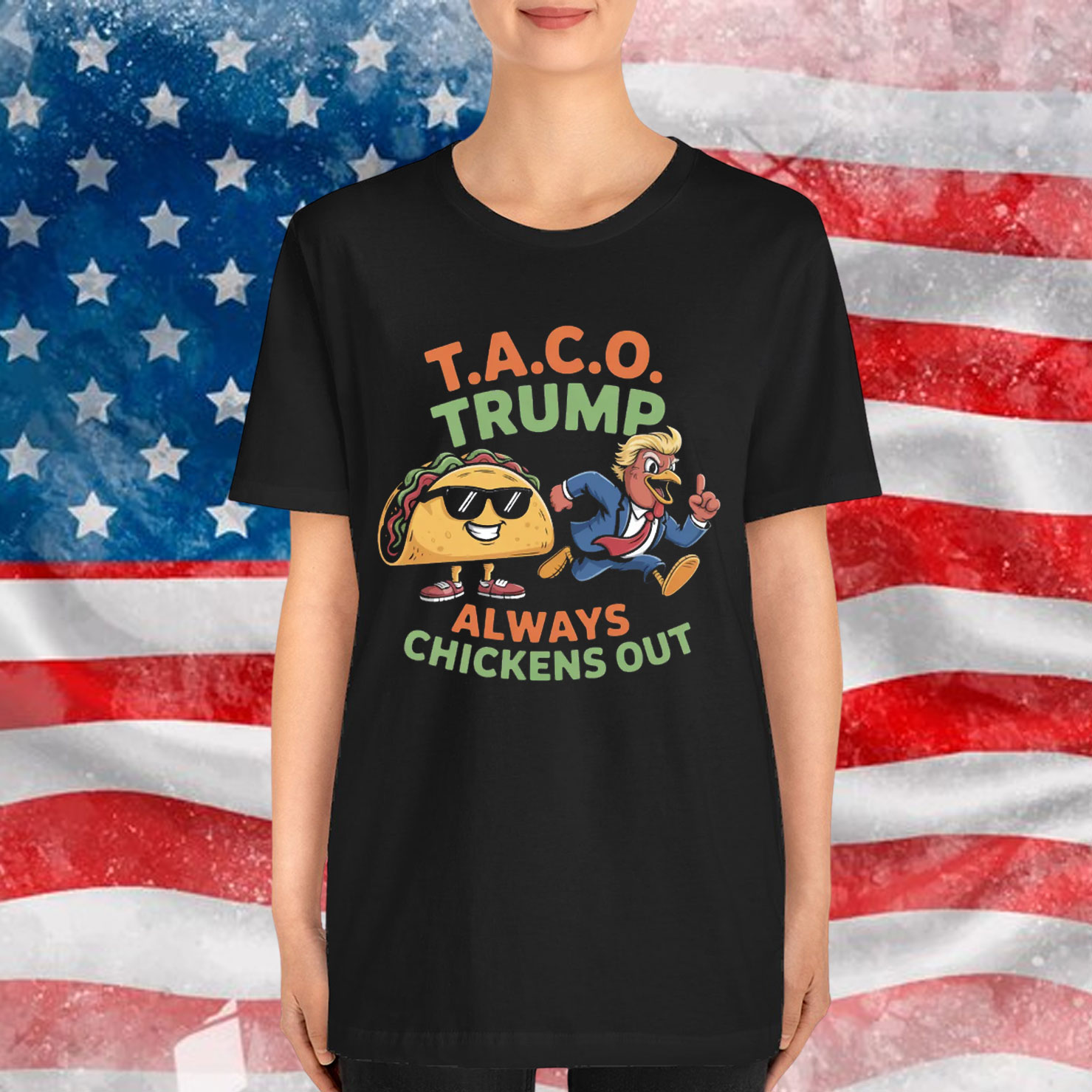 Let's Go Taco Trump Chickens Shirt