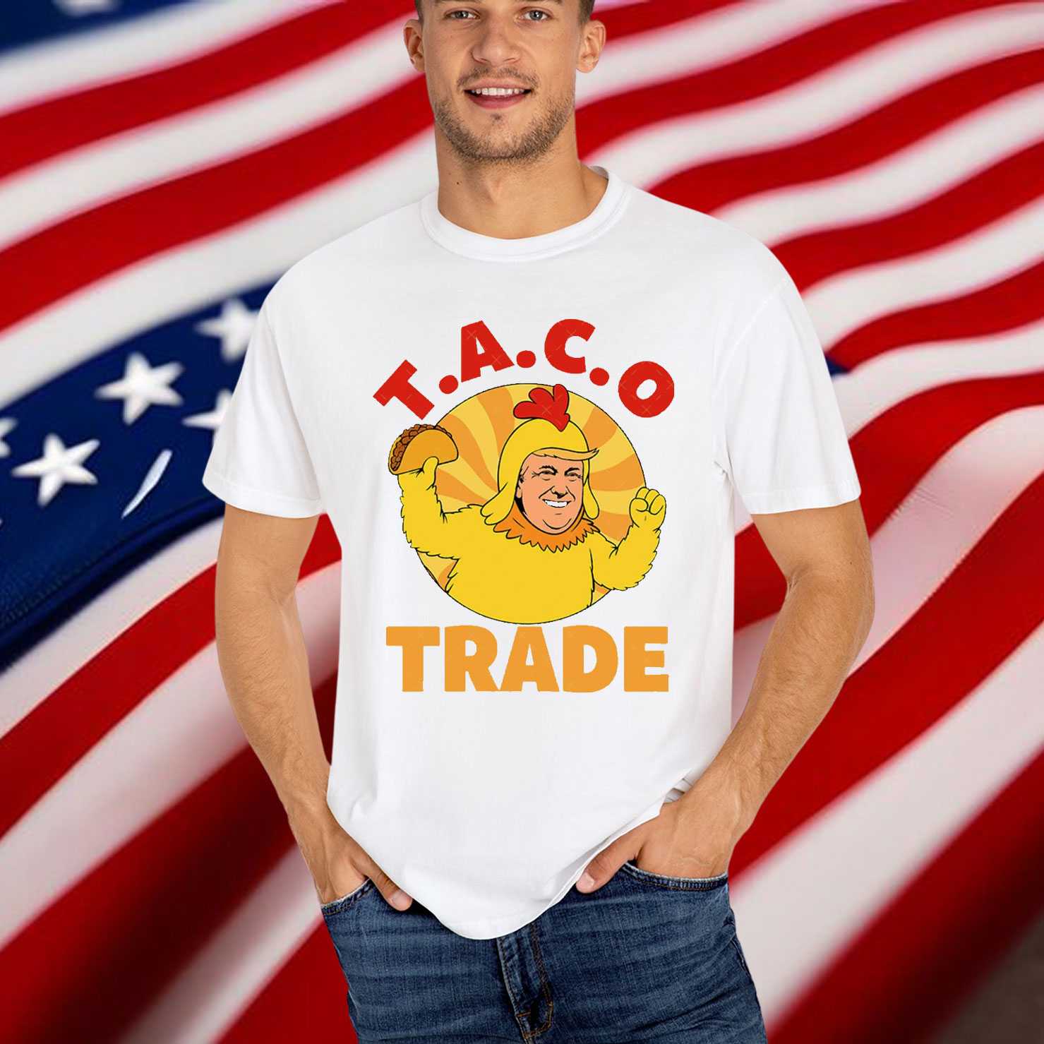 Taco Trump Always Chickens Out Shirt