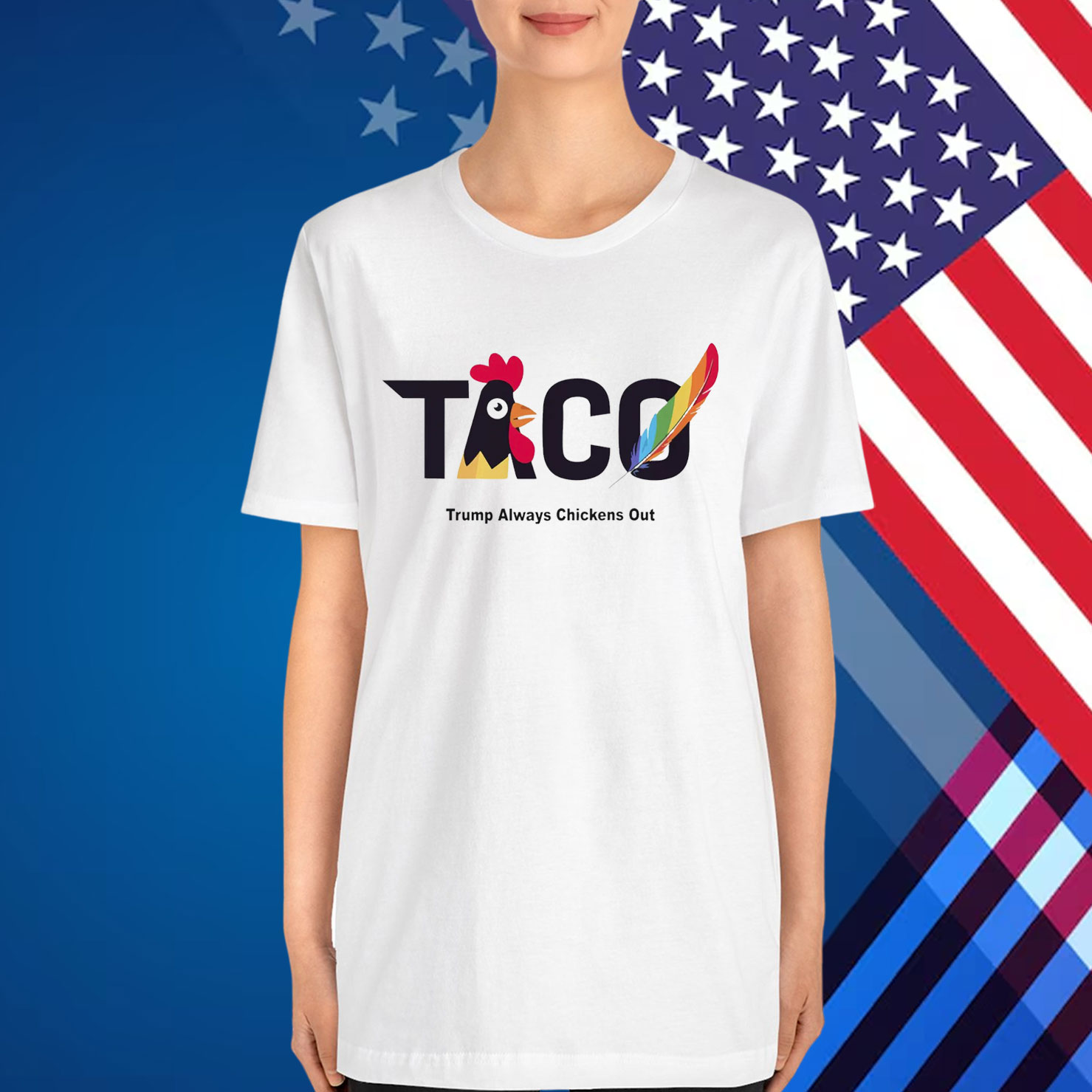Taco Trump Always Chickens Anti Clipart Out Shirt