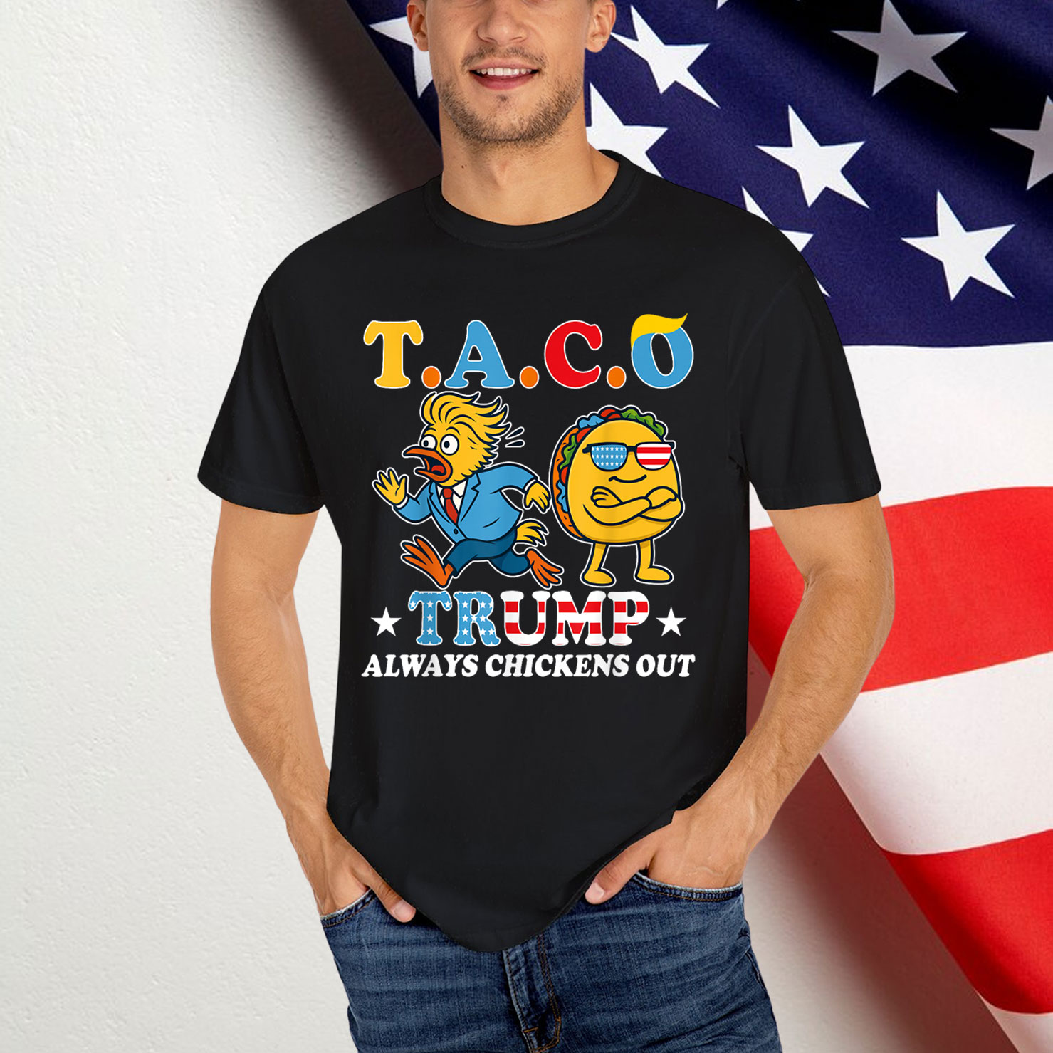 Let's Go Trump Always Chickens Out Shirt