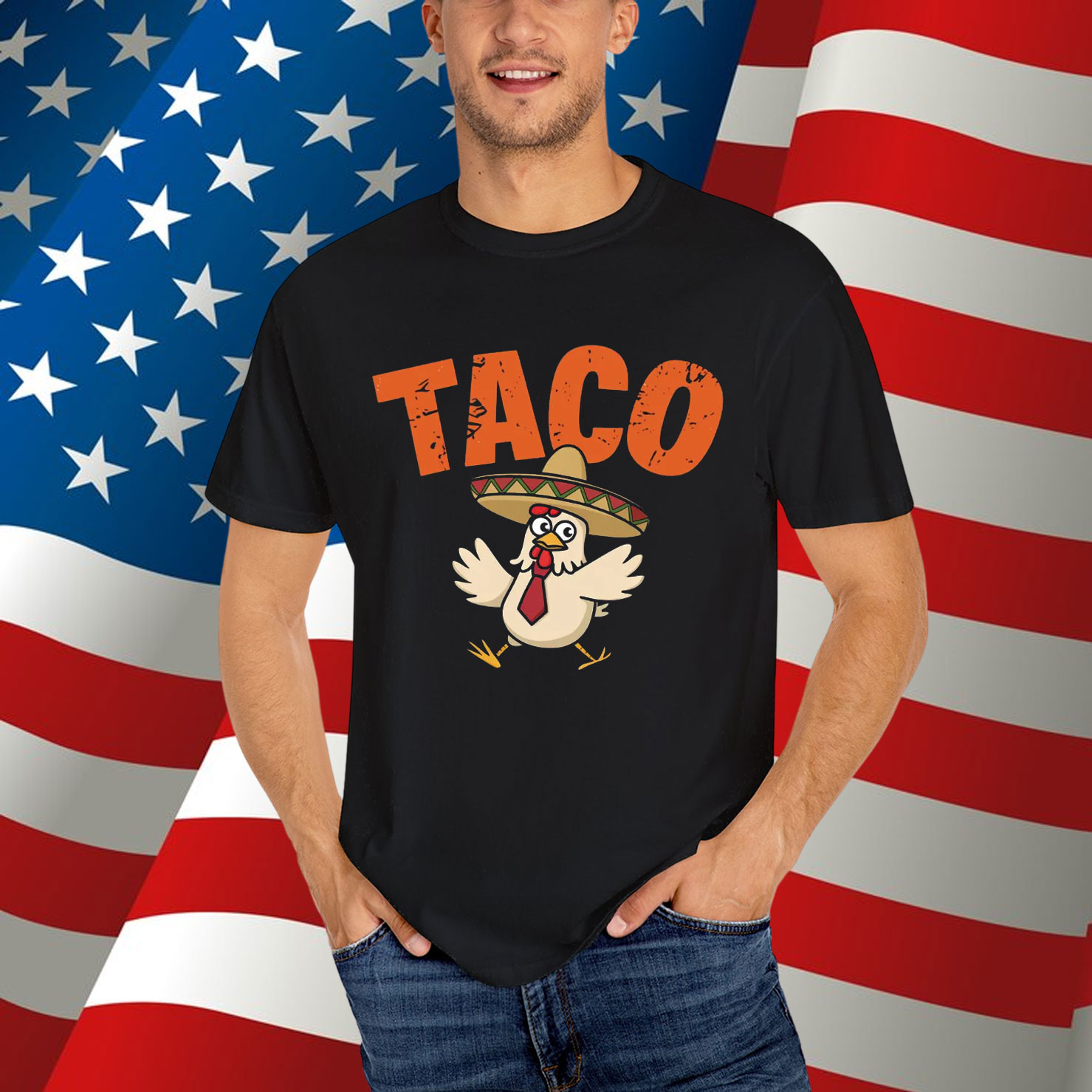 Let's Go Taco Trump Always Chickens Out Shirt