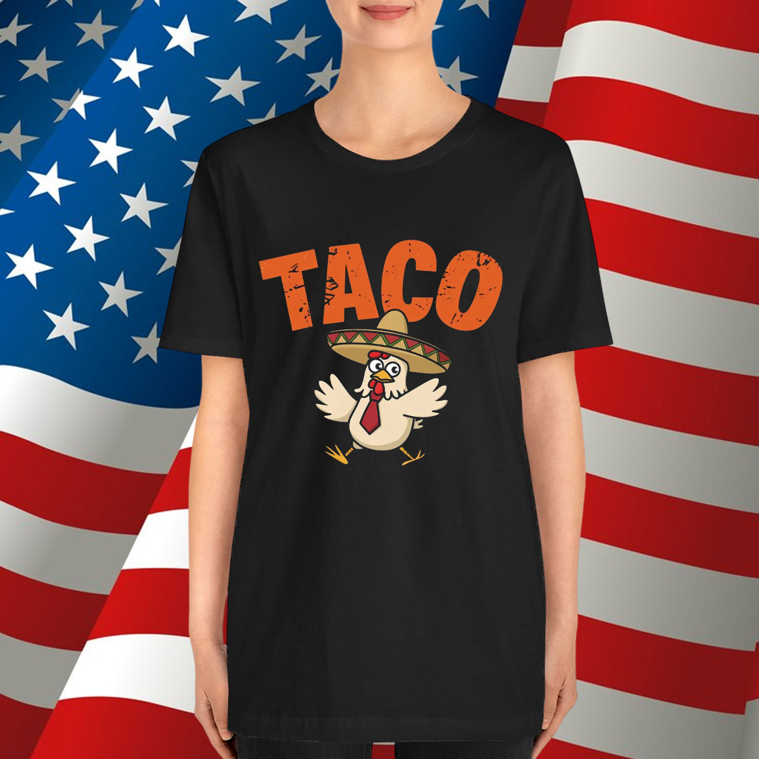 Let's Go Taco Trump Always Chickens Out Shirt