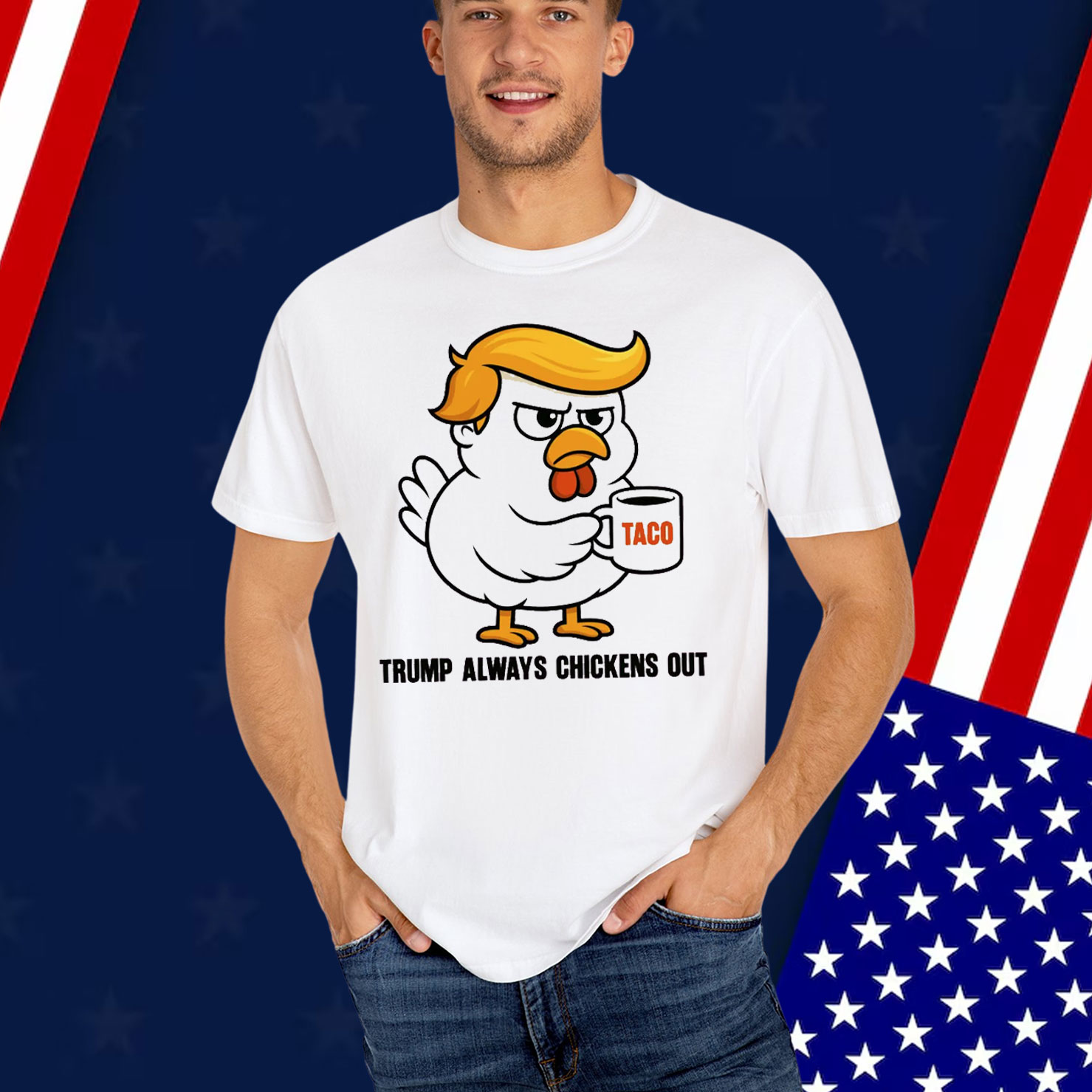Trump Always Chickens Out Anti Shirt
