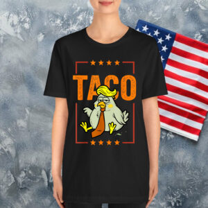 Trump Always Chickens Out Funny Trendy Shirt