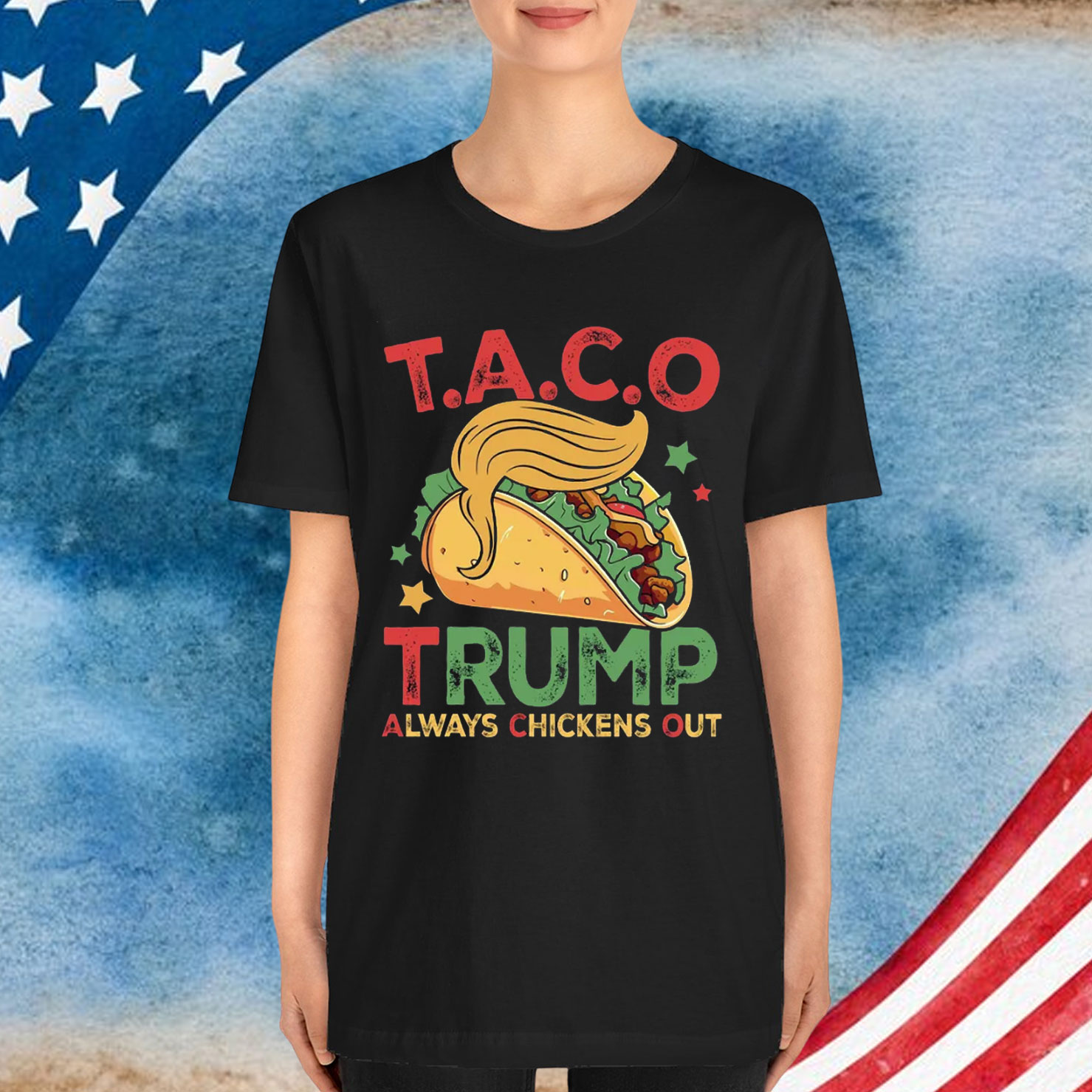 Trump Always Chickens Out Funny Protest Gifts Shirt