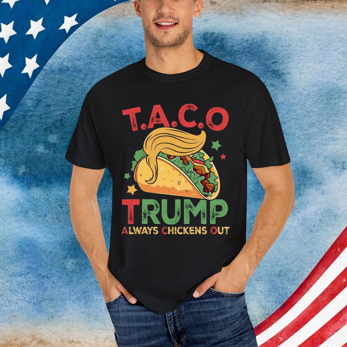 Trump Always Chickens Out Funny Protest Gifts Shirt