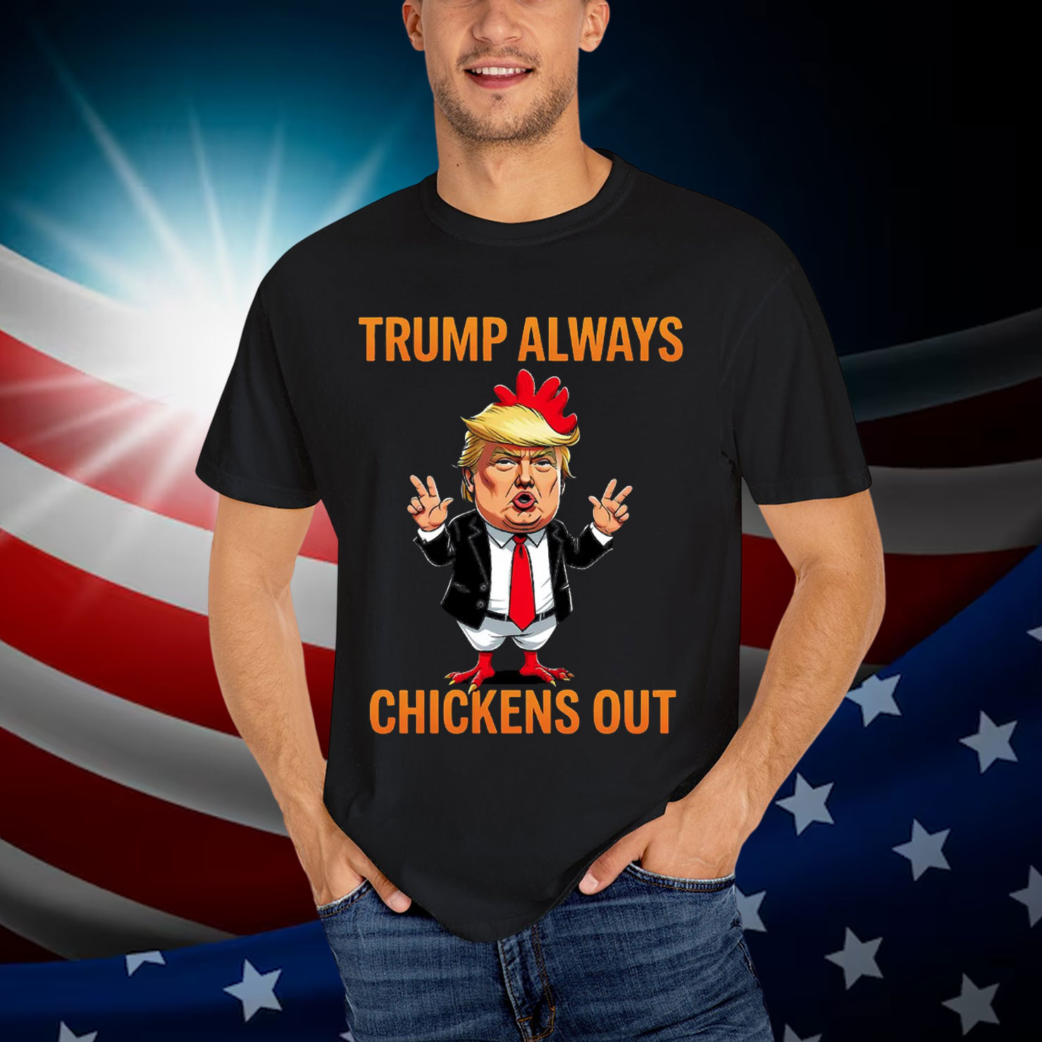 Let's Go Taco Always Trump Out Chickens Shirt